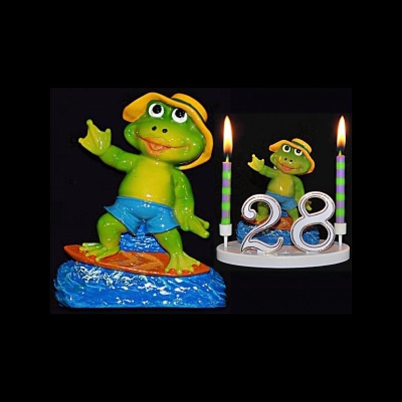 La grenouille Mr. Surfeur pour anniversaire
