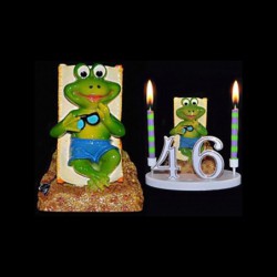 La grenouille Mr. Bronze pour anniversaire