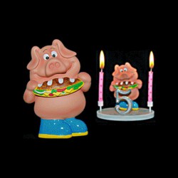 Le cochon au sandwich pour anniversaire