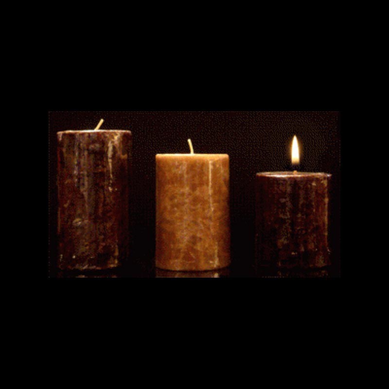 Les bougies trio parfum amande