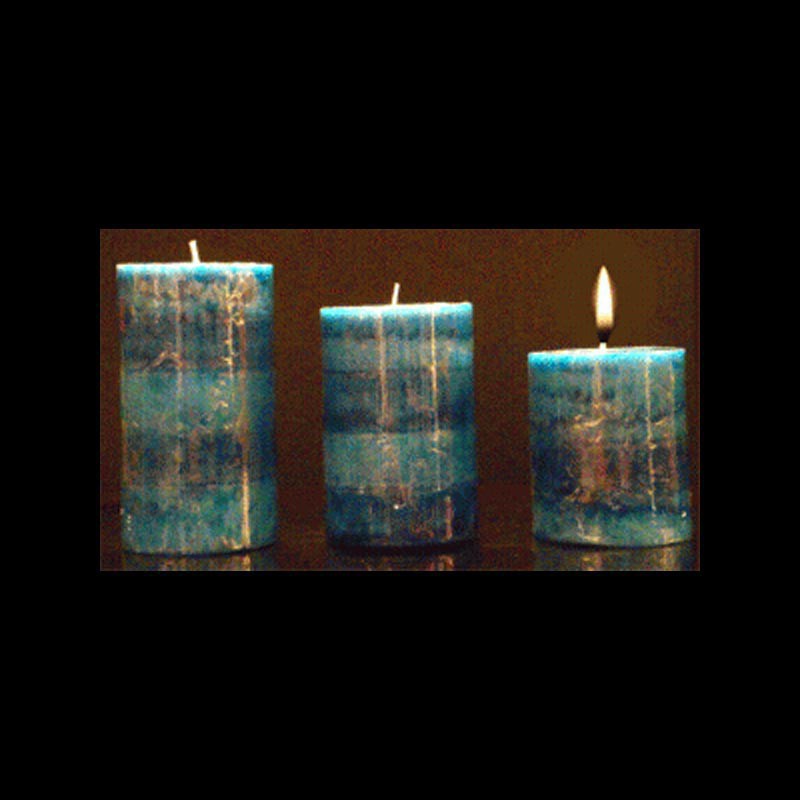 Les bougies trio parfum marine