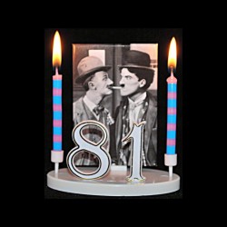 Mack Sennett et charlot pour anniversaire