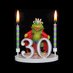 La grenouille Mr. Roi pour anniversaire