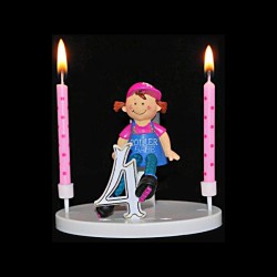 Mlle Zozo rollerwoman pour anniversaire