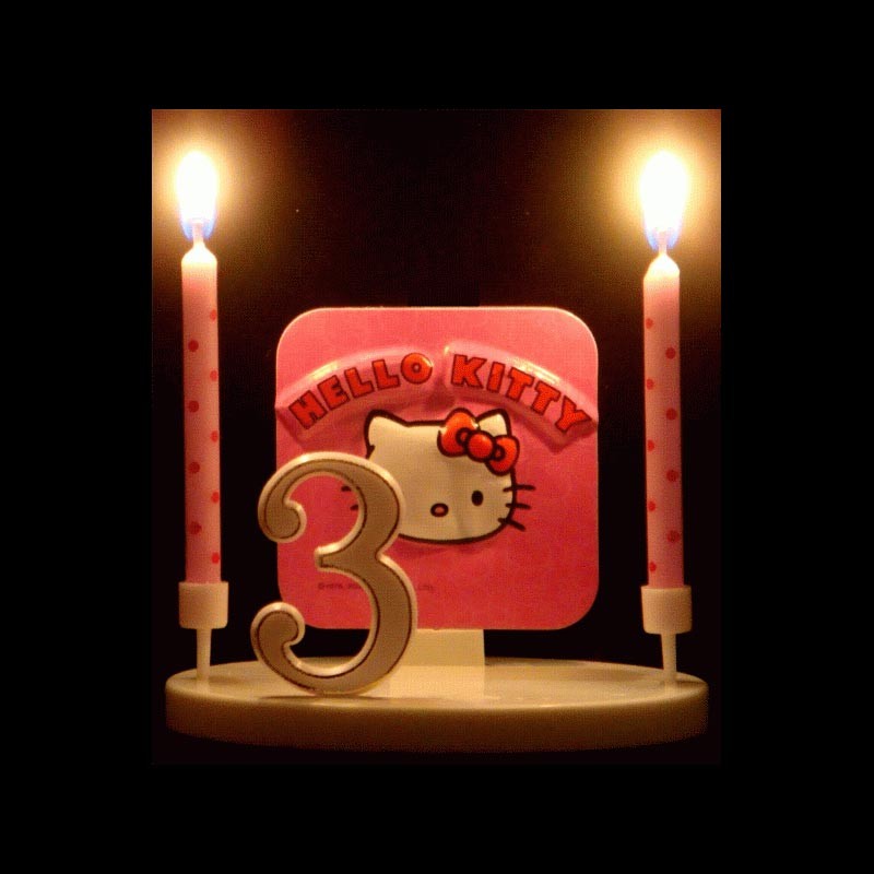 Bougie Hello Kitty 9 pour l'anniversaire de votre enfant